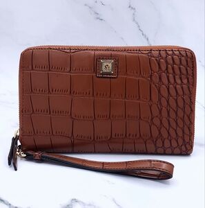 Anne Klein - Continental Leather Wallet - Brown